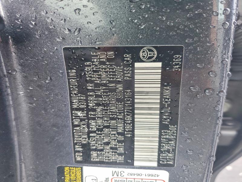 61668806 :رقم المزاد ، 4T1BE46K77U143164 vin ، 2007 Toyota Camry مزاد بيع