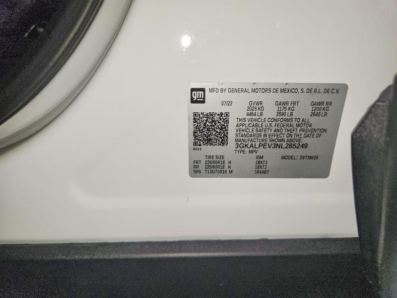 64444806 :رقم المزاد ، 3GKALPEV3NL285249 vin ، 2022 Gmc Terrain مزاد بيع