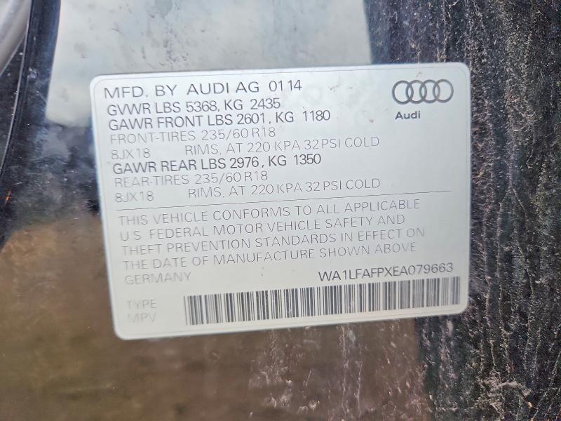 Aukcja sprzedaży 2014 Audi Q5, vin: WA1LFAFPXEA079663, numer aukcji: 64198026