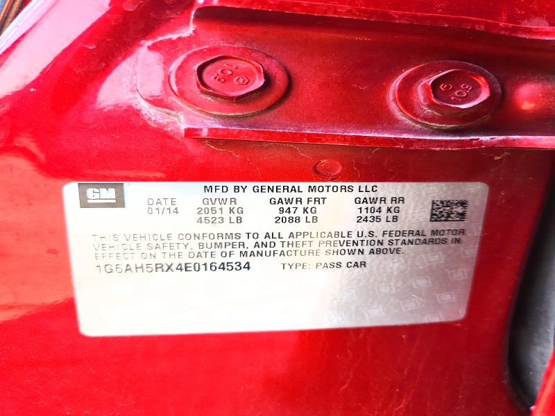 Продажа на аукционе авто 2014 Cadillac Ats, vin: 1G6AH5RX4E0164534, номер лота: 62034416