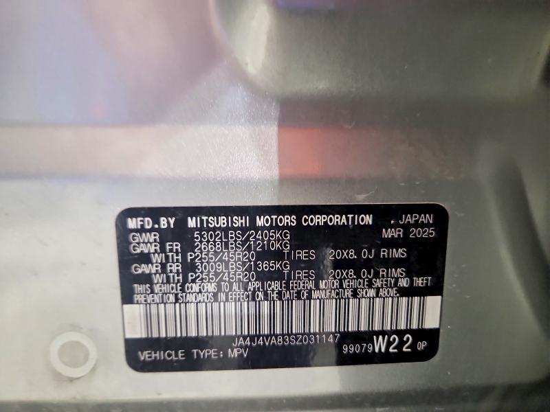 Aukcja sprzedaży 2025 Mitsubishi Outlander, vin: JA4J4VA83SZ031147, numer aukcji: 63884216