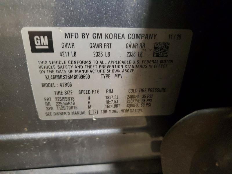 Aukcja sprzedaży 2021 Buick Encore Gx, vin: KL4MMBS26MB099699, numer aukcji: 64377206