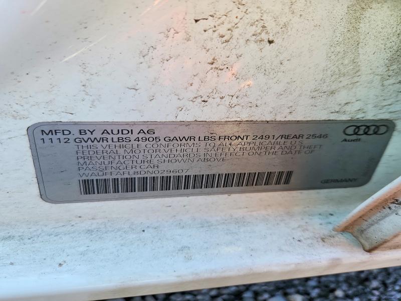 65902066 :رقم المزاد ، WAUFFAFL8DN029607 vin ، 2013 Audi A4 مزاد بيع