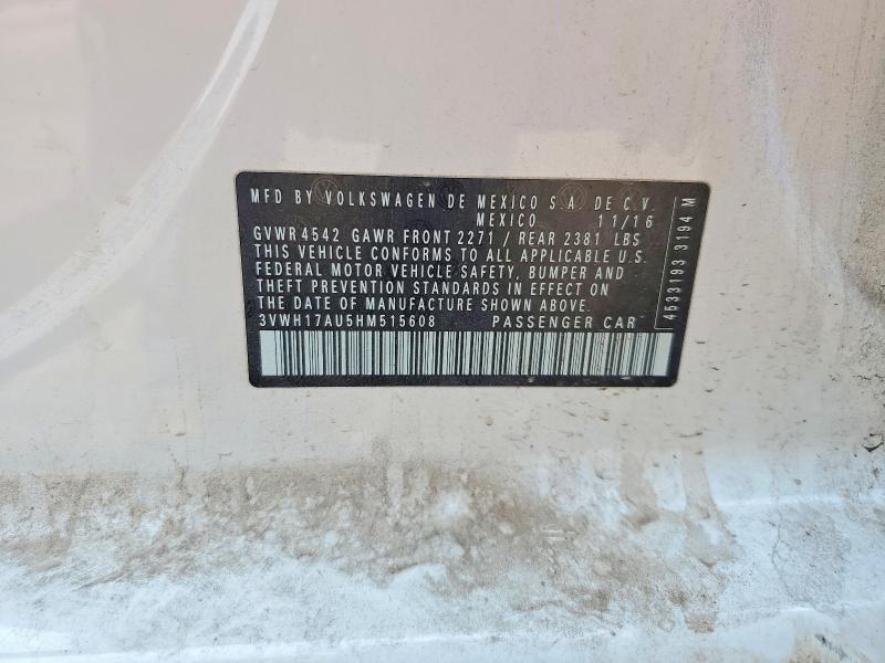 Aukcja sprzedaży 2017 Volkswagen Golf Alltrack, vin: 3VWH17AU5HM515608, numer aukcji: 64128686