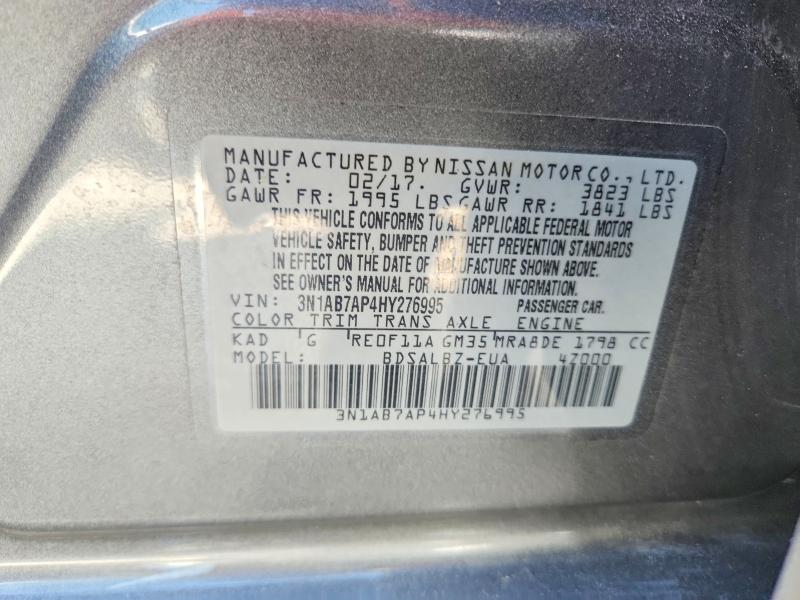 Aukcja sprzedaży 2017 Nissan Sentra, vin: 3N1AB7AP4HY276995, numer aukcji: 65036226