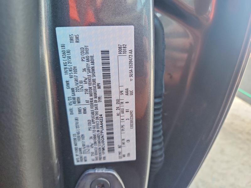Продажа на аукционе авто 2023 Ford Escape, vin: 1FMCU0GN7PUA44224, номер лота: 65119636