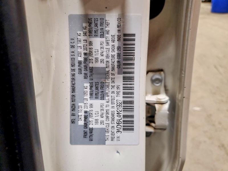 65387376 :رقم المزاد ، 3MVDMBAL4MM219927 vin ، 2021 Mazda Cx-30 مزاد بيع