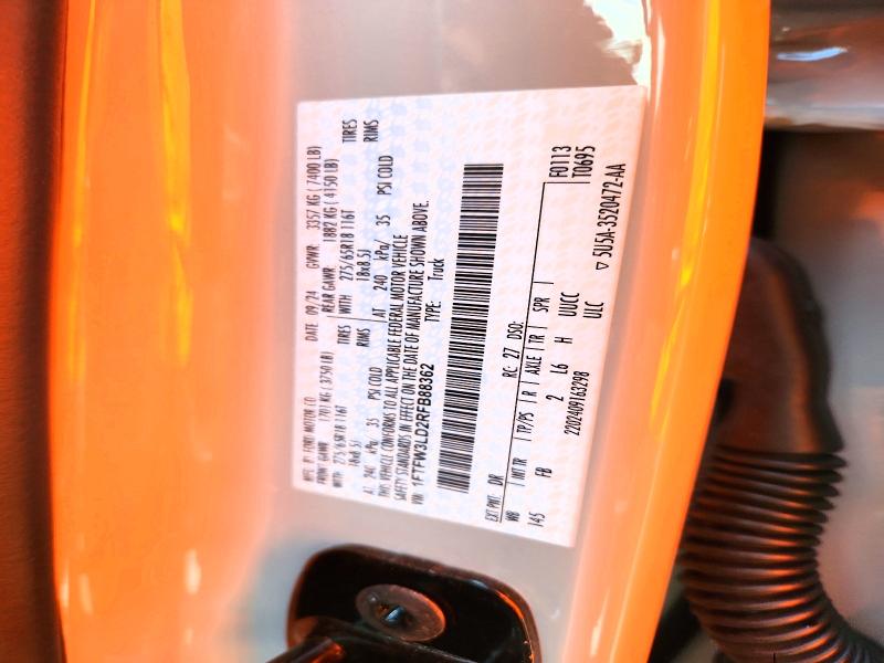 Aukcja sprzedaży 2024 Ford F150, vin: 1FTFW3LD2RFB88362, numer aukcji: 63733026