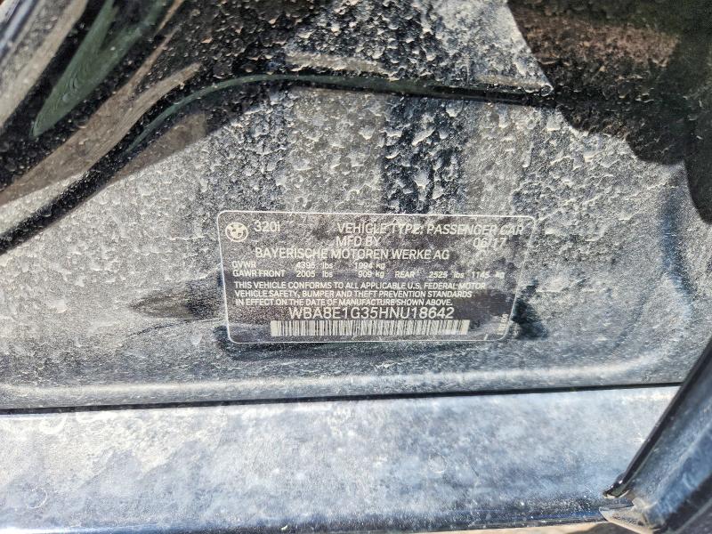Aukcja sprzedaży 2017 Bmw 320, vin: WBA8E1G35HNU18642, numer aukcji: 63761316