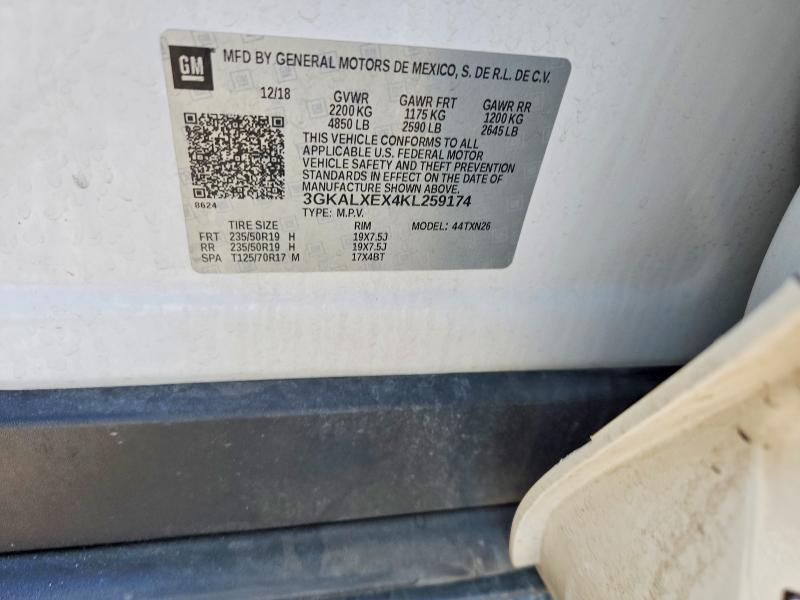 Продаж на аукціоні авто 2019 Gmc Terrain, vin: 3GKALXEX4KL259174, номер лоту: 64058166