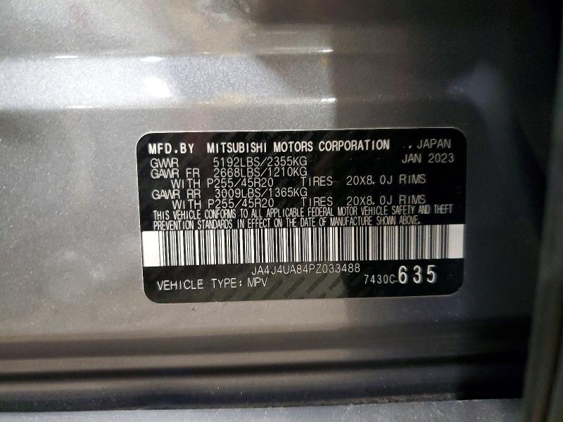 Продаж на аукціоні авто 2023 Mitsubishi Outlander, vin: JA4J4UA84PZ033488, номер лоту: 65306336