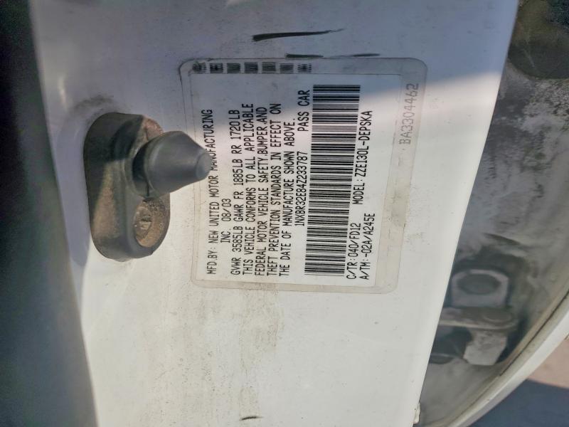 Aukcja sprzedaży 2004 Toyota Corolla, vin: 1NXBR32E84Z233787, numer aukcji: 64468586