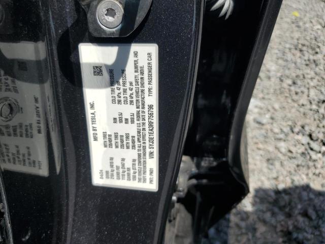 65192636 :رقم المزاد ، 5YJ3E1EA3RF756796 vin ، 2024 Tesla Model 3 مزاد بيع