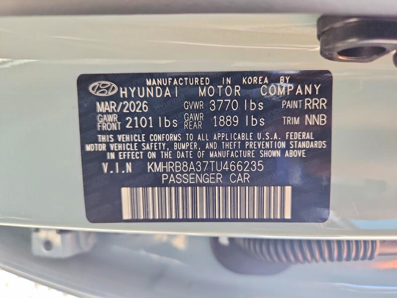 Продажа на аукционе авто 2026 Hyundai Venue, vin: KMHRB8A37TU466235, номер лота: 64111926