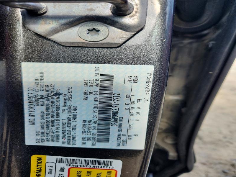 Aukcja sprzedaży 2018 Ford Fusion, vin: 3FA6P0HD2JR142712, numer aukcji: 65698336