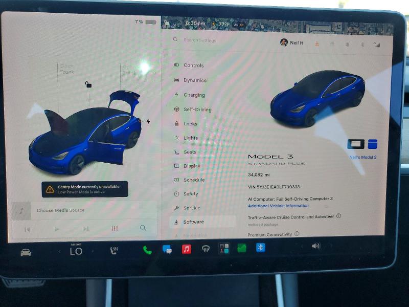 Aukcja sprzedaży 2020 Tesla Model 3, vin: 5YJ3E1EA3LF799333, numer aukcji: 65941826