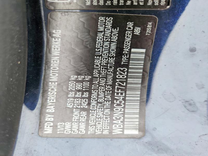 66753546 :رقم المزاد ، WBA3N9C54EF721823 vin ، 2014 Bmw 428 مزاد بيع