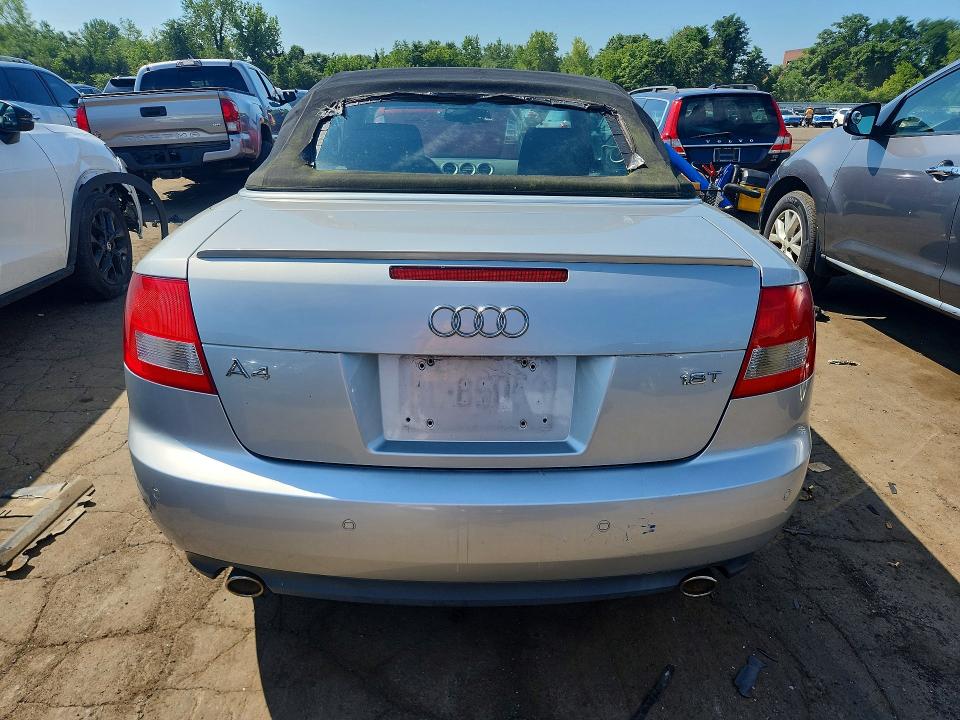 2006 Audi A4 მანქანა იყიდება აუქციონზე, vin: WAUAC48H16K010723, აუქციონის ნომერი: 64202566