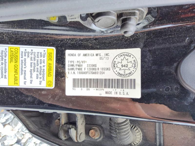 2013 Acura Tl მანქანა იყიდება აუქციონზე, vin: 19UUA9F57DA801354, აუქციონის ნომერი: 66183216