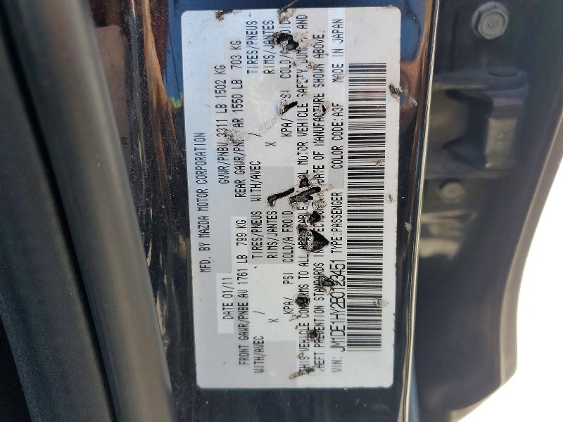 64604976 :رقم المزاد ، JM1DE1HY2B0123451 vin ، 2011 Mazda Mazda2 مزاد بيع