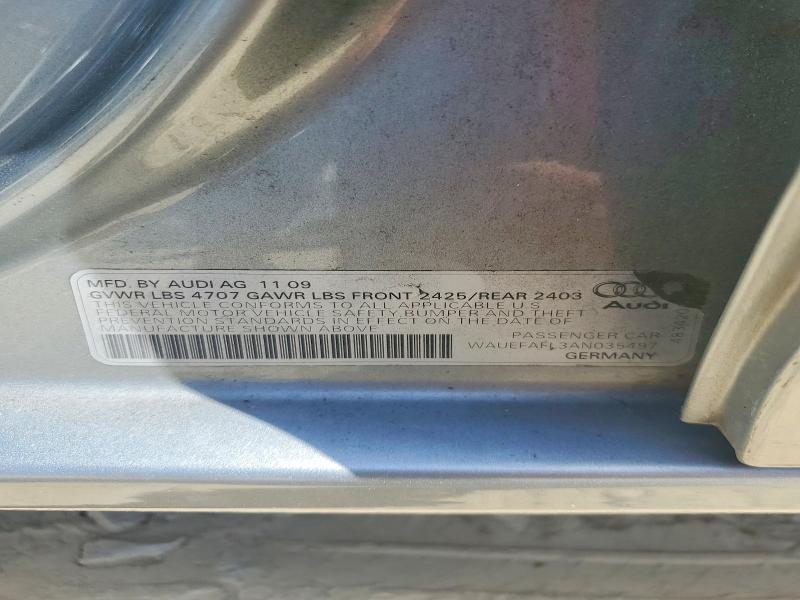 2010 Audi A4 მანქანა იყიდება აუქციონზე, vin: WAUEFAFL3AN035497, აუქციონის ნომერი: 66407956
