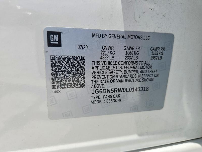 Продажа на аукционе авто 2020 Cadillac Ct5, vin: 1G6DN5RW0L0143318, номер лота: 64086796