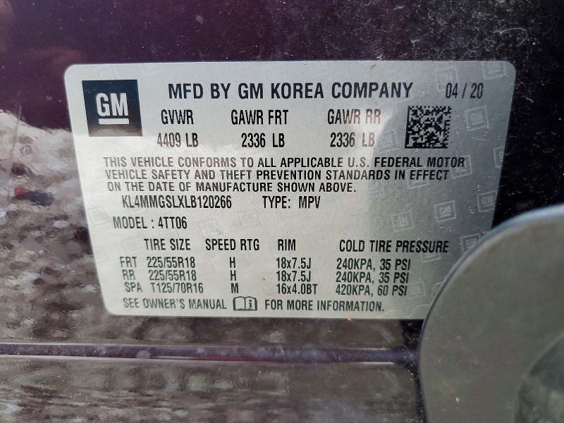 Продажа на аукционе авто 2020 Buick Encore Gx, vin: KL4MMGSLXLB120266, номер лота: 64992916