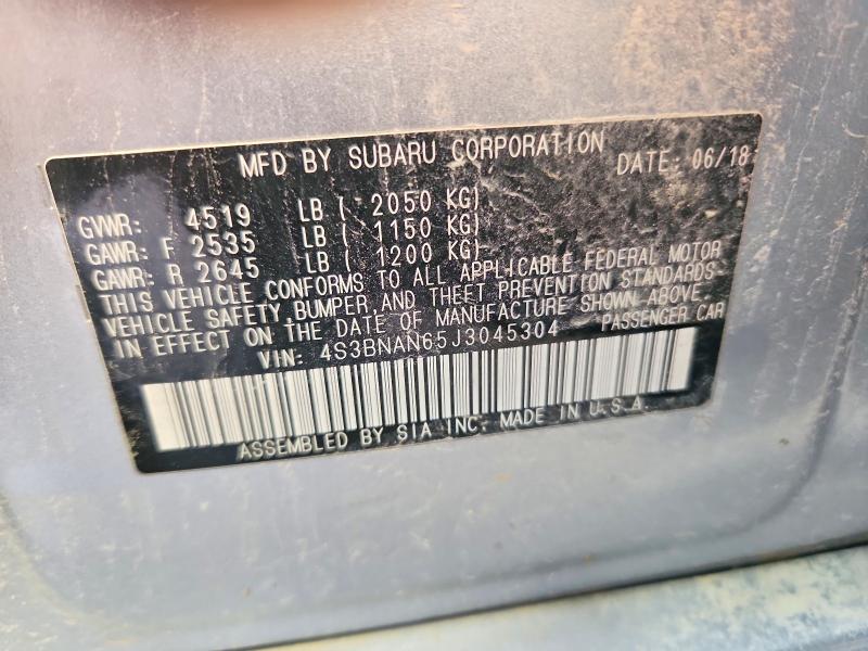 Aukcja sprzedaży 2018 Subaru Legacy, vin: 4S3BNAN65J3045304, numer aukcji: 63363136