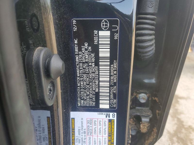 Продажа на аукционе авто 2020 Toyota C-hr, vin: NMTKHMBX1LR106959, номер лота: 64562896
