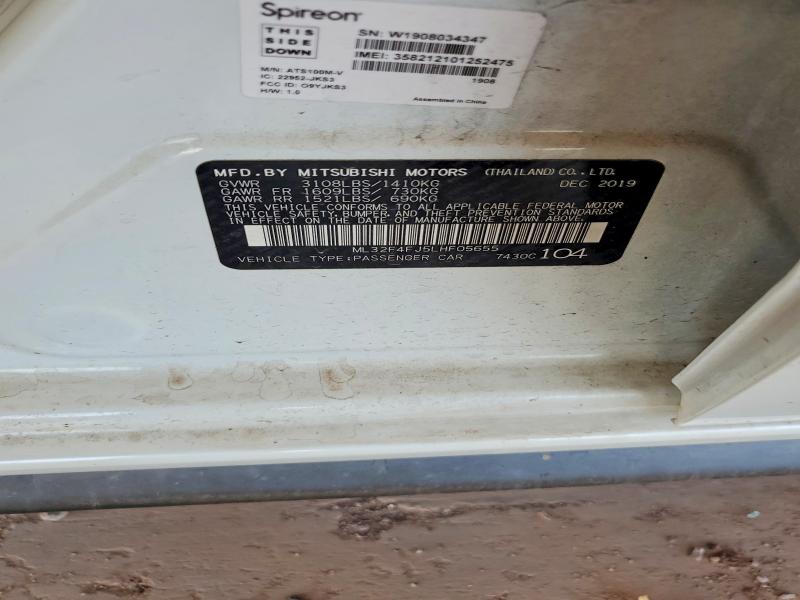 Aukcja sprzedaży 2020 Mitsubishi Mirage, vin: ML32F4FJ5LHF05655, numer aukcji: 66260606