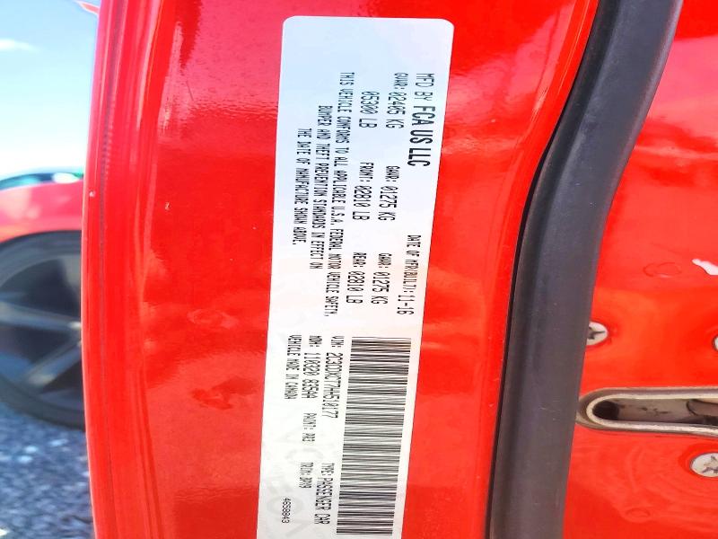 Продаж на аукціоні авто 2017 Dodge Charger, vin: 2C3CDXCT7HH510177, номер лоту: 66717436