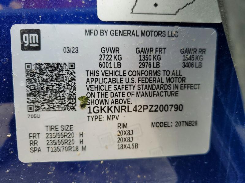2023 Gmc Acadia მანქანა იყიდება აუქციონზე, vin: 1GKKNRL42PZ200790, აუქციონის ნომერი: 64818806