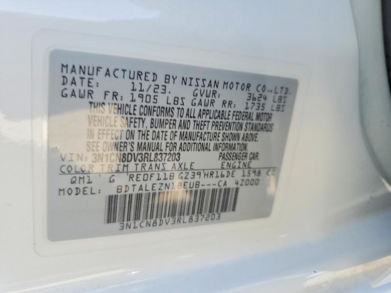 Продажа на аукционе авто 2024 Nissan Versa, vin: 3N1CN8DV3RL837203, номер лота: 65545716