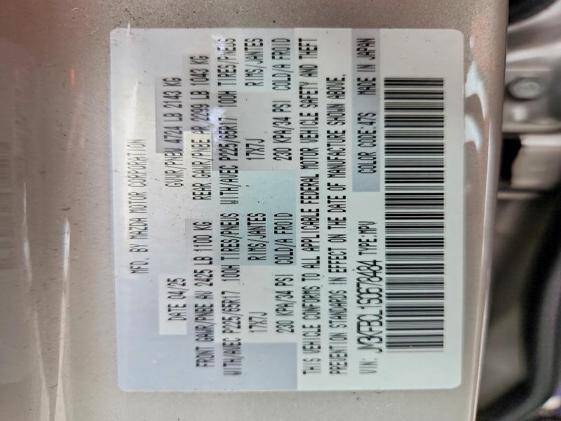 65447266 :رقم المزاد ، JM3KFBCL1S0678484 vin ، 2025 Mazda Cx-5 مزاد بيع