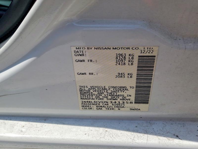 Продажа на аукционе авто 2023 Nissan Altima, vin: 1N4BL4CV1PN341358, номер лота: 64759056