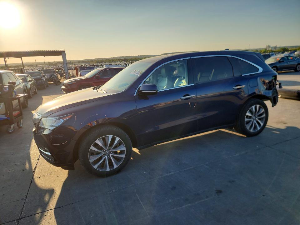 2016 Acura Mdx მანქანა იყიდება აუქციონზე, vin: 5FRYD3H44GB017670, აუქციონის ნომერი: 64359266