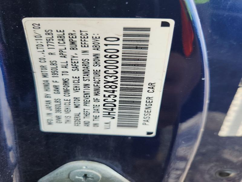 Продаж на аукціоні авто 2003 Acura Rsx, vin: JH4DC548X3C006010, номер лоту: 61451906