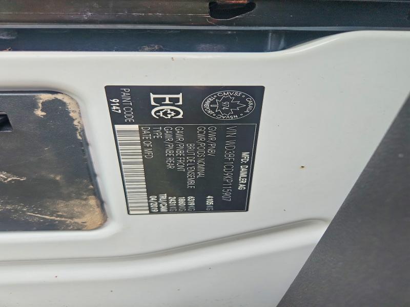 Продаж на аукціоні авто 2019 Mercedes-benz Sprinter, vin: WD3BF1CD9KP115907, номер лоту: 63825186