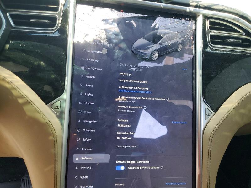 Aukcja sprzedaży 2016 Tesla Model X, vin: 5YJXCBE25GF016685, numer aukcji: 66511366