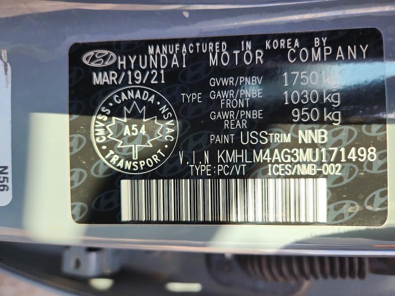 Продаж на аукціоні авто 2021 Hyundai Elantra, vin: KMHLM4AG3MU171498, номер лоту: 61445396