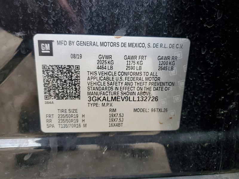 65456886 :رقم المزاد ، 3GKALMEV9LL132726 vin ، 2020 Gmc Terrain مزاد بيع