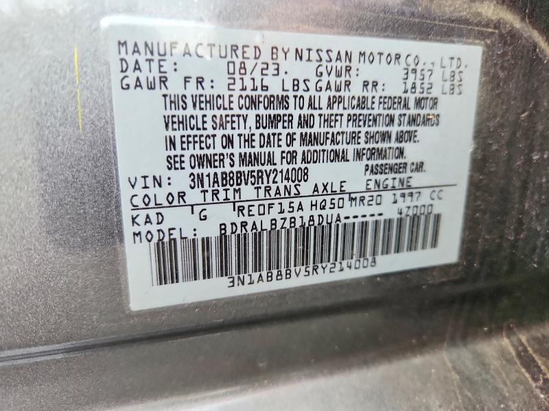 Aukcja sprzedaży 2024 Nissan Sentra, vin: 3N1AB8BV5RY214008, numer aukcji: 66122906