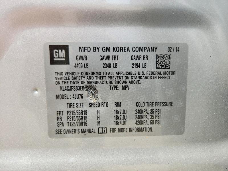 Aukcja sprzedaży 2014 Buick Encore, vin: KL4CJFSB3EB682602, numer aukcji: 63292406
