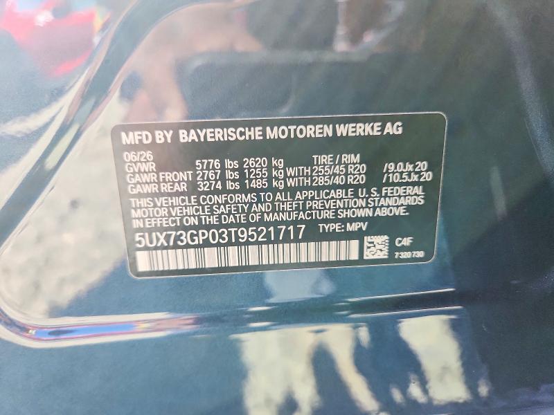 66405826 :رقم المزاد ، 5UX73GP03T9521717 vin ، 2026 Bmw X3 مزاد بيع