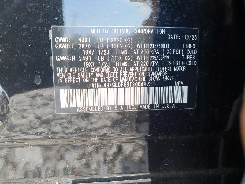 Продаж на аукціоні авто 2026 Subaru Forester, vin: 4S4SLDF69T3004923, номер лоту: 66887636