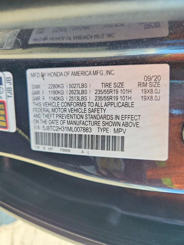 Продажа на аукционе авто 2021 Acura Rdx, vin: 5J8TC2H31ML007883, номер лота: 64589696