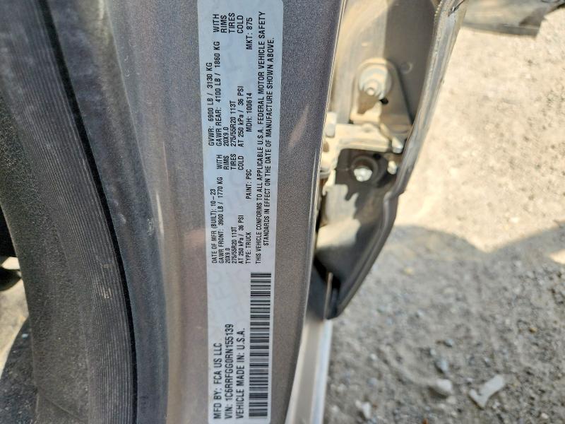 Продаж на аукціоні авто 2024 Ram 1500, vin: 1C6RRFGG0RN155139, номер лоту: 64082036