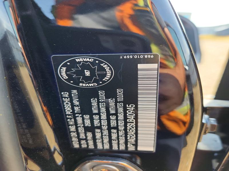 2025 Porsche Macan მანქანა იყიდება აუქციონზე, vin: WP1AG2A52SLB40945, აუქციონის ნომერი: 63350576