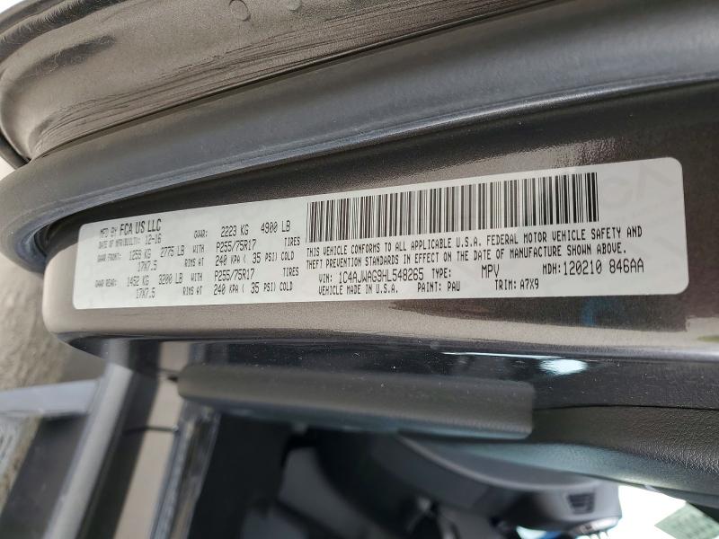 2017 Jeep Wrangler მანქანა იყიდება აუქციონზე, vin: 1C4AJWAG9HL548265, აუქციონის ნომერი: 65654646