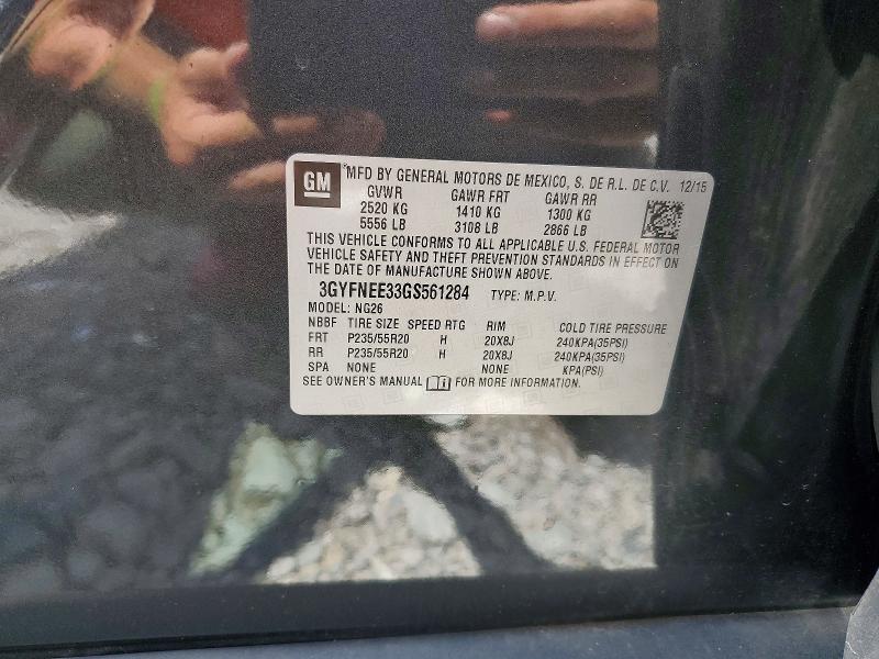 Aukcja sprzedaży 2016 Cadillac Srx, vin: 3GYFNEE33GS561284, numer aukcji: 66030956